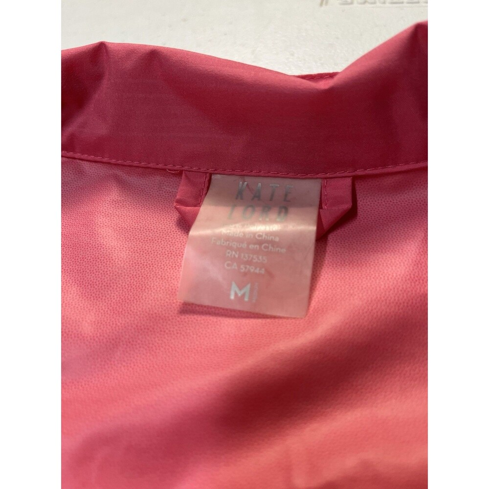 Kate Lord Lightweight Windbreaker Pink Performance Jacket - Size M - Picture 3 of 3